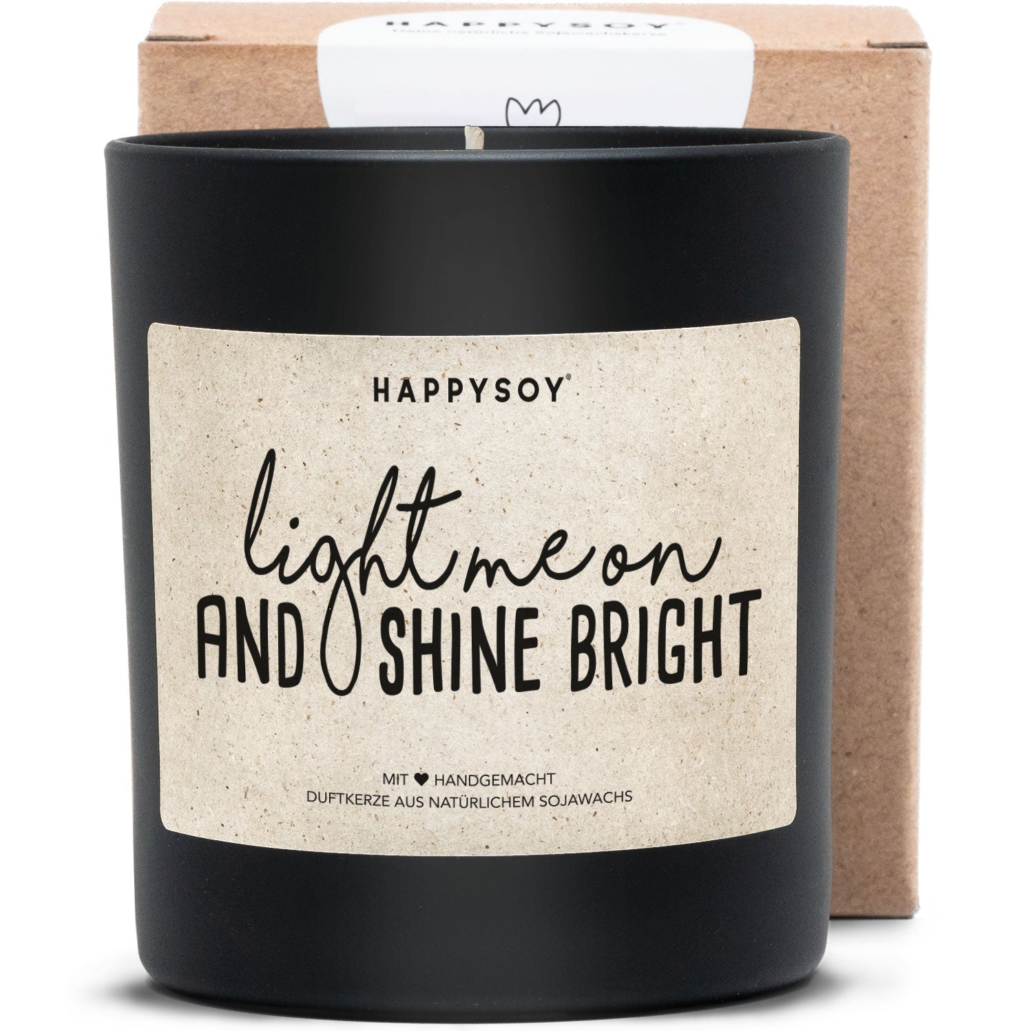 Duftkerze - Light me on and shine bright! - Happysoy®