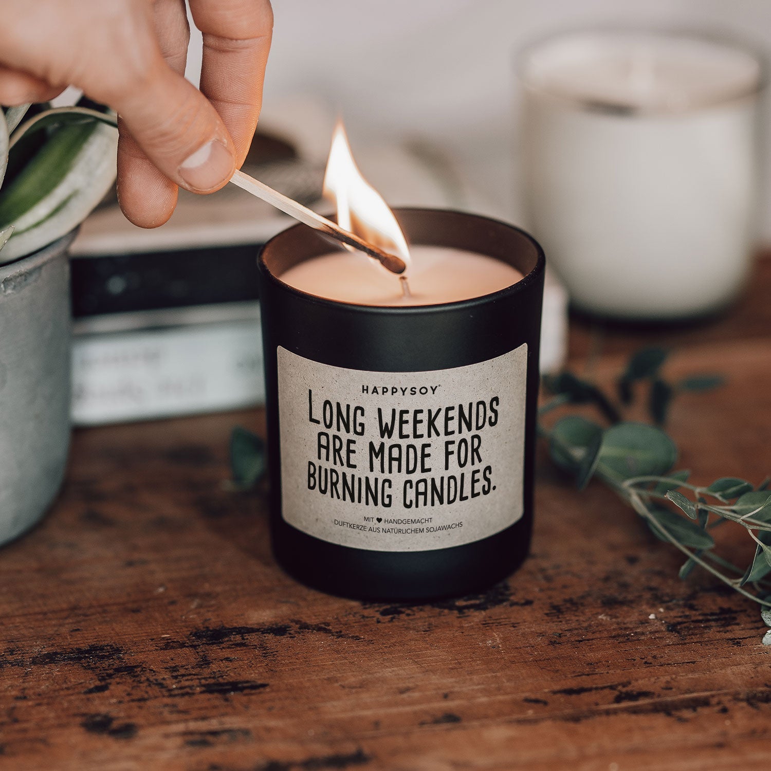 Duftkerze - Long weekends are made for burning candles - Happysoy®