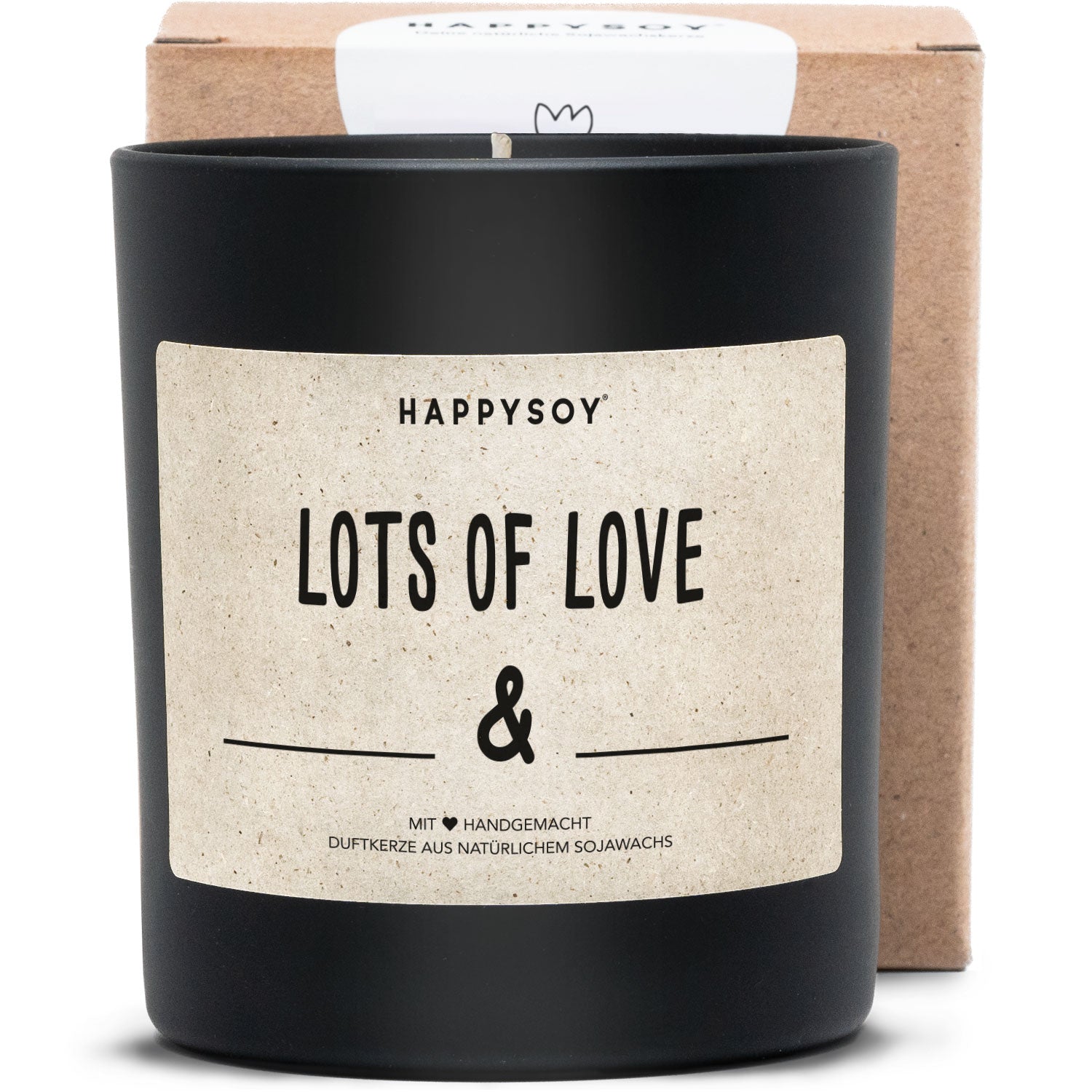 Duftkerze - Lots of love _______ & ______ - Happysoy®