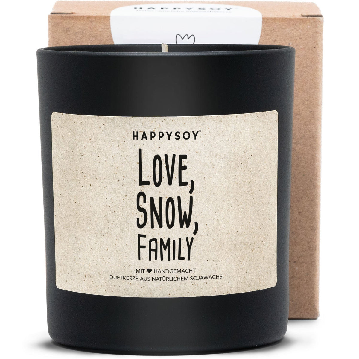 Duftkerze - Love, Snow, Family - Happysoy®