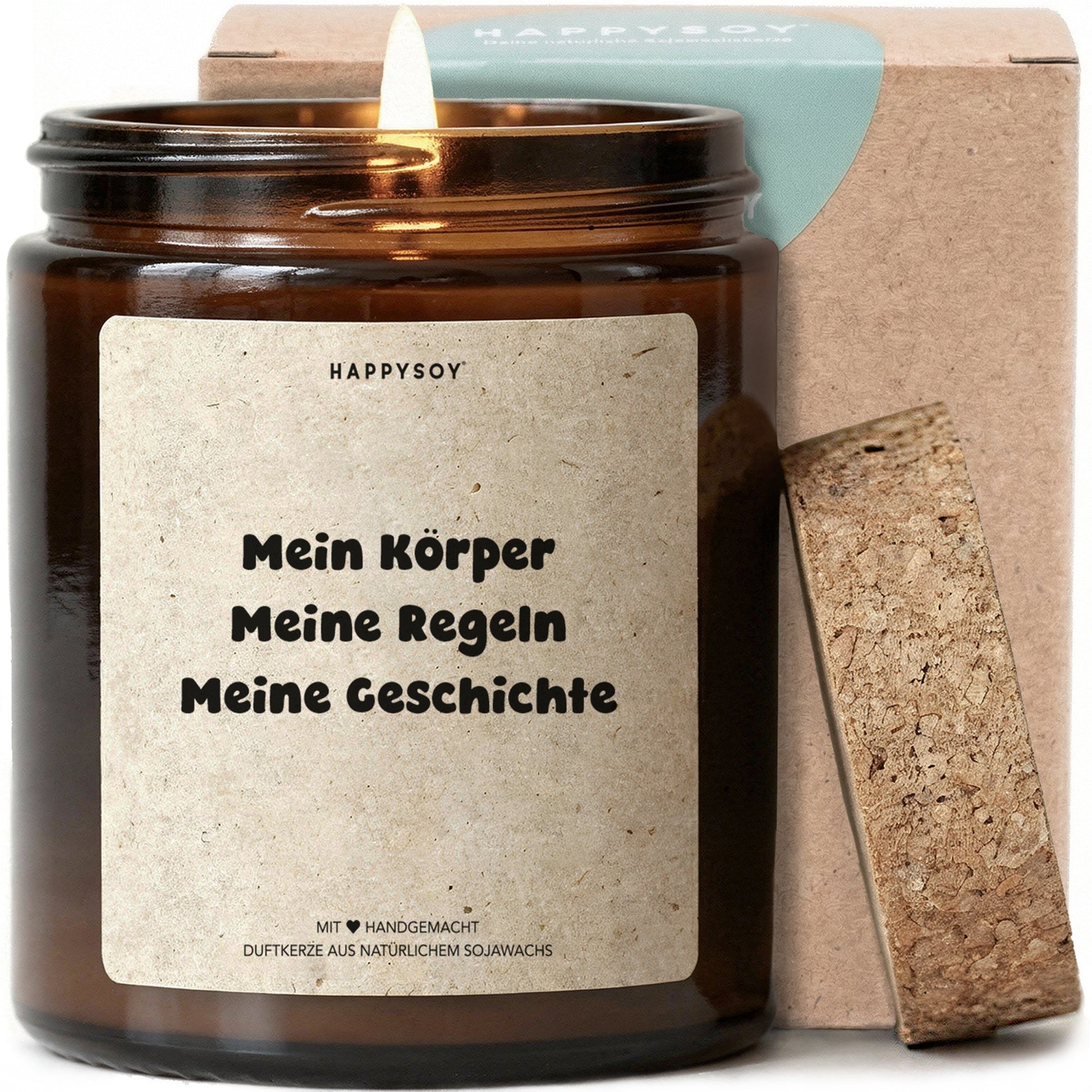 Duftkerze - Mein Körper Meine Regeln Meine Geschichte - Happysoy®