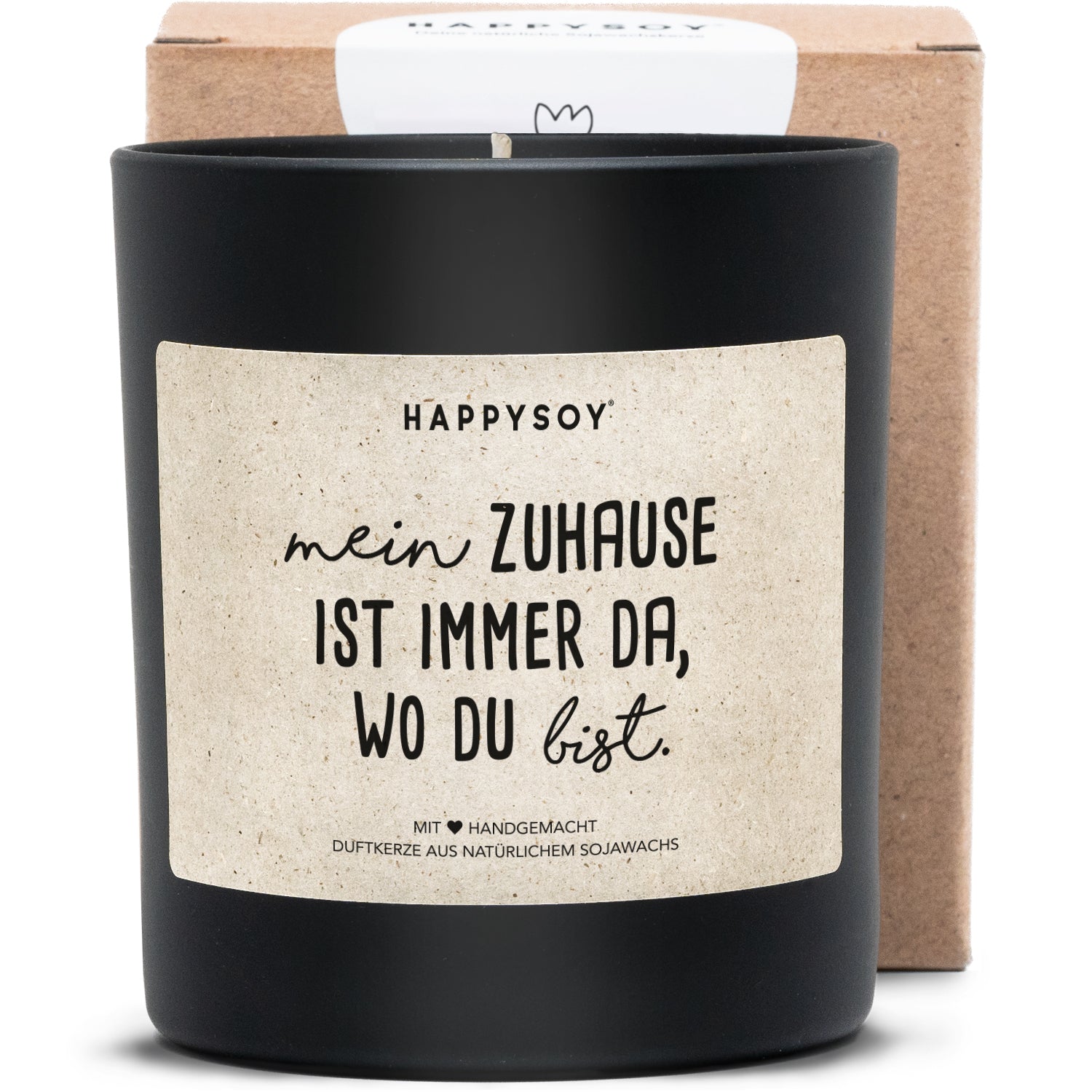 Duftkerze - Mein Zuhause ist immer da wo du bist. - Happysoy®