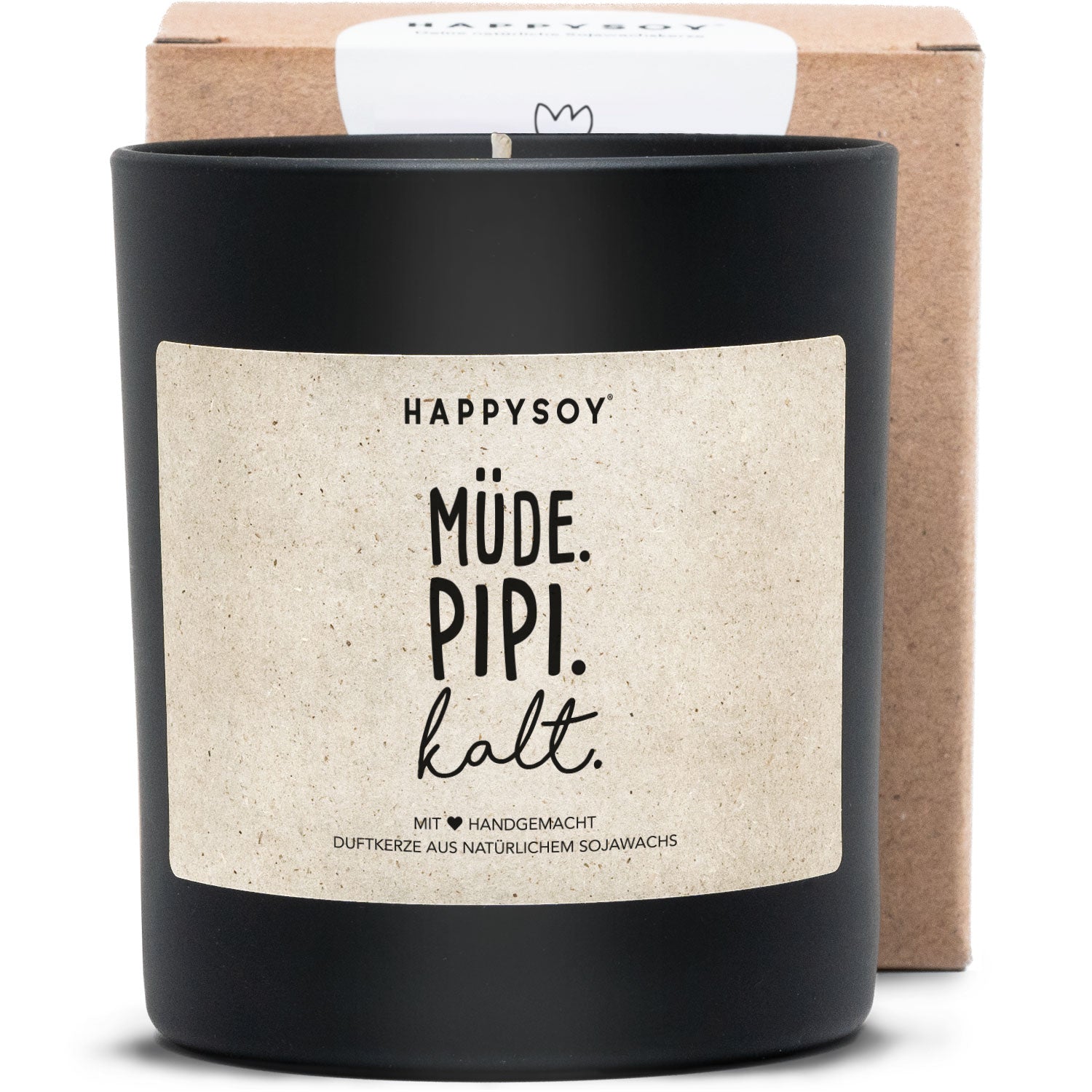 Duftkerze - Müde. Pipi. Kalt. - Happysoy®