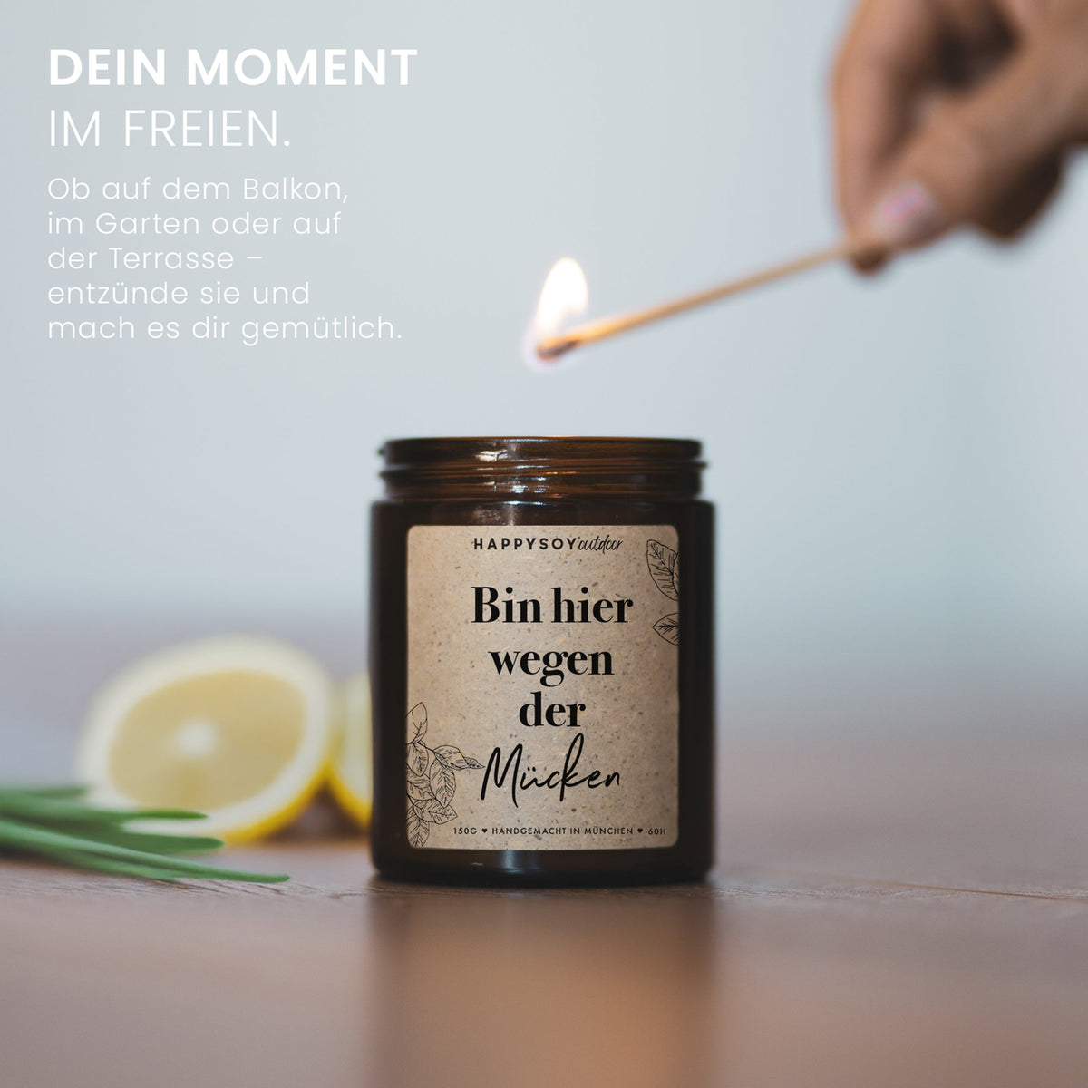 Duftkerze - Mücken Go Away - Happysoy®