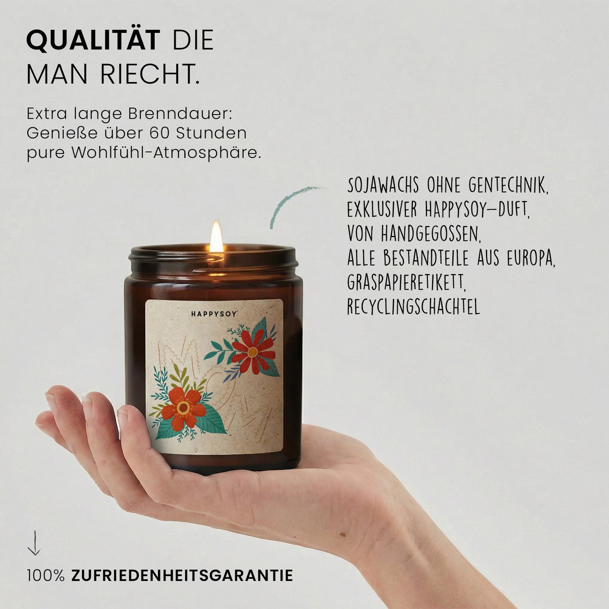 Duftkerze - Muttertag Flower Mom - Happysoy®