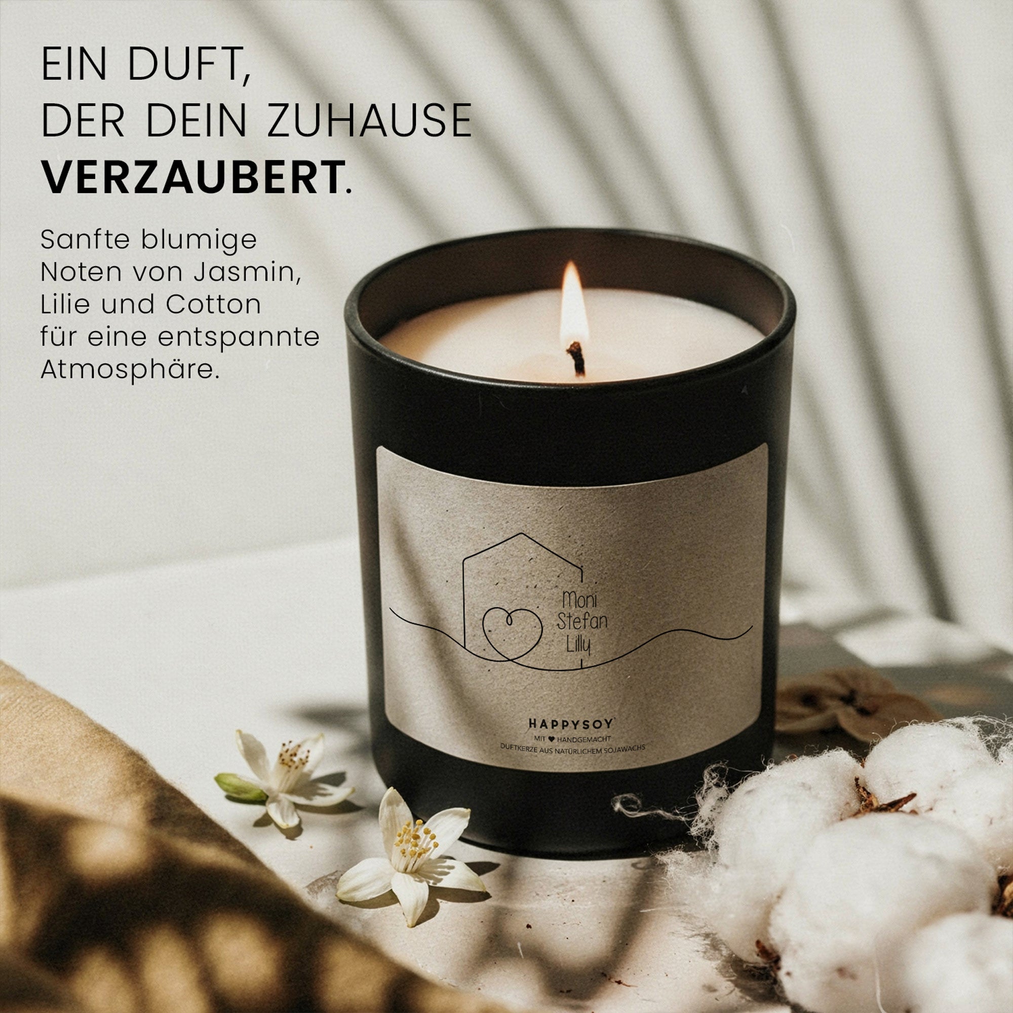 Duftkerze - Namen (Personalisierbar) - Happysoy®