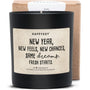 Duftkerze - New Year. New feels. New chances. Same dreams. Fresh starts. - Happysoy®