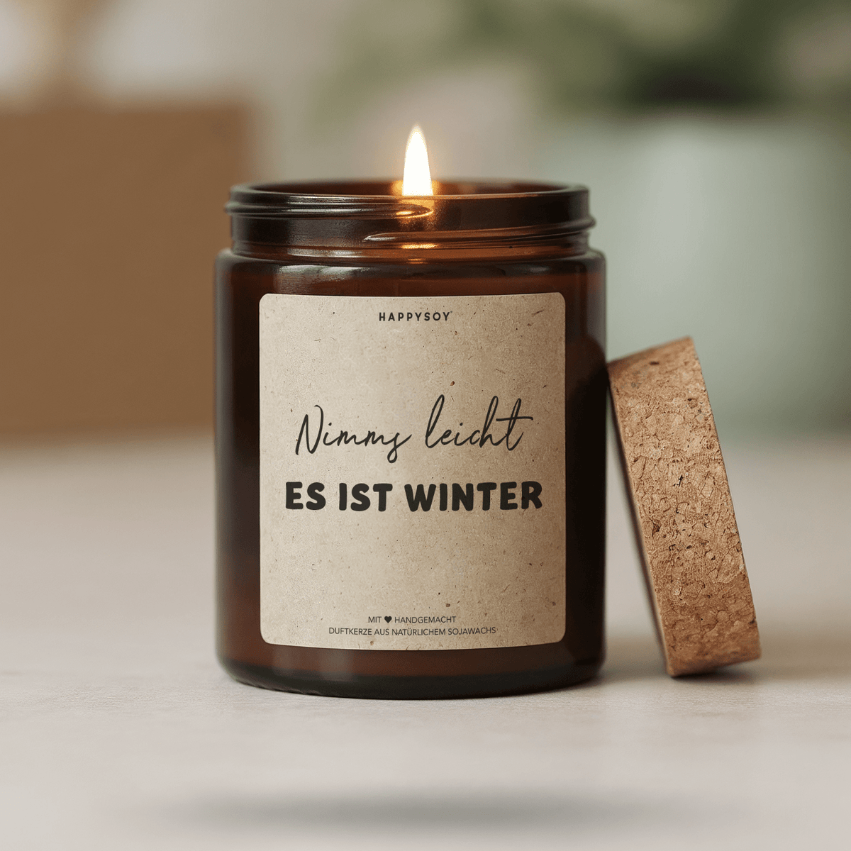 Duftkerze - Nimms leicht es ist Winter - Happysoy®