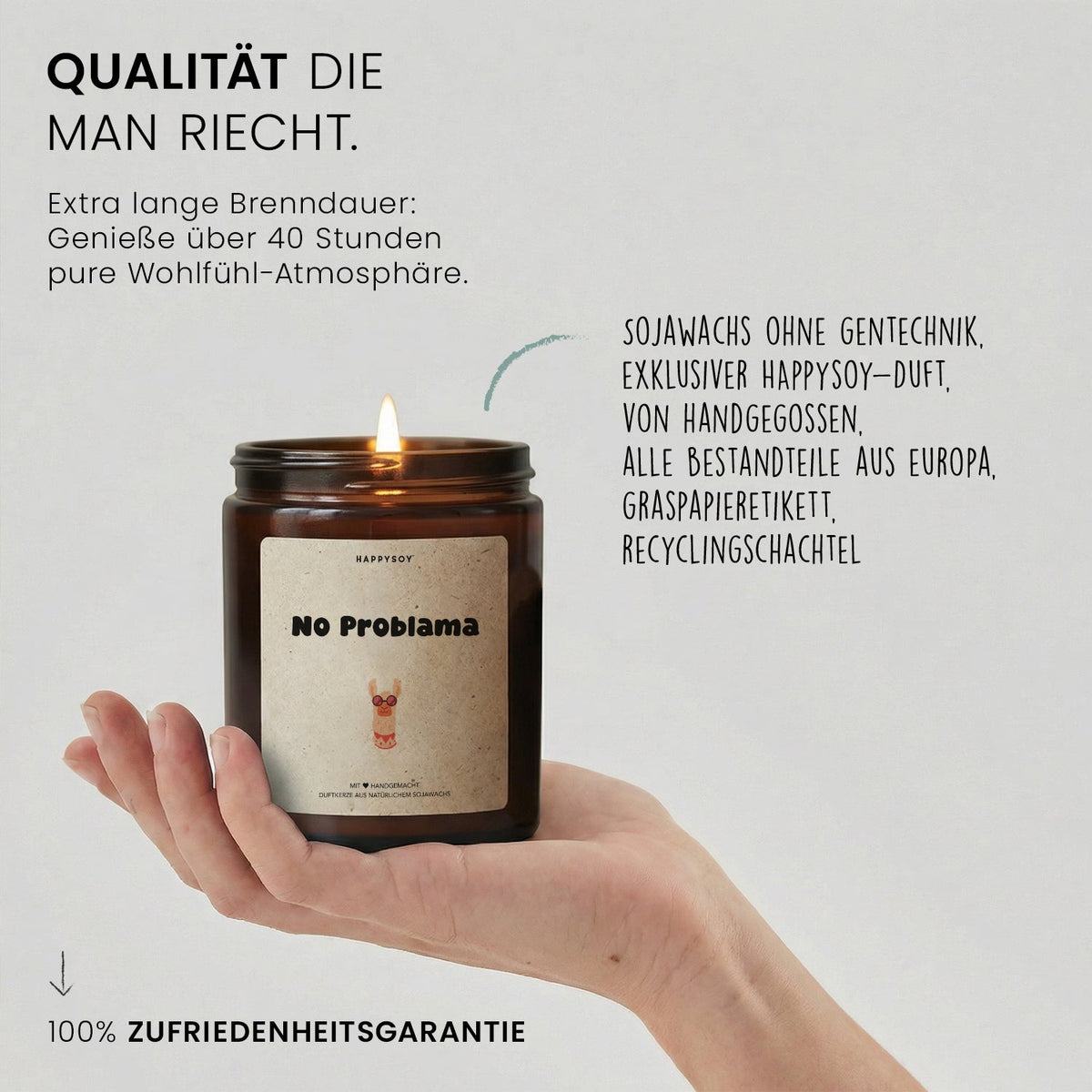 Duftkerze - No Problama - Happysoy®