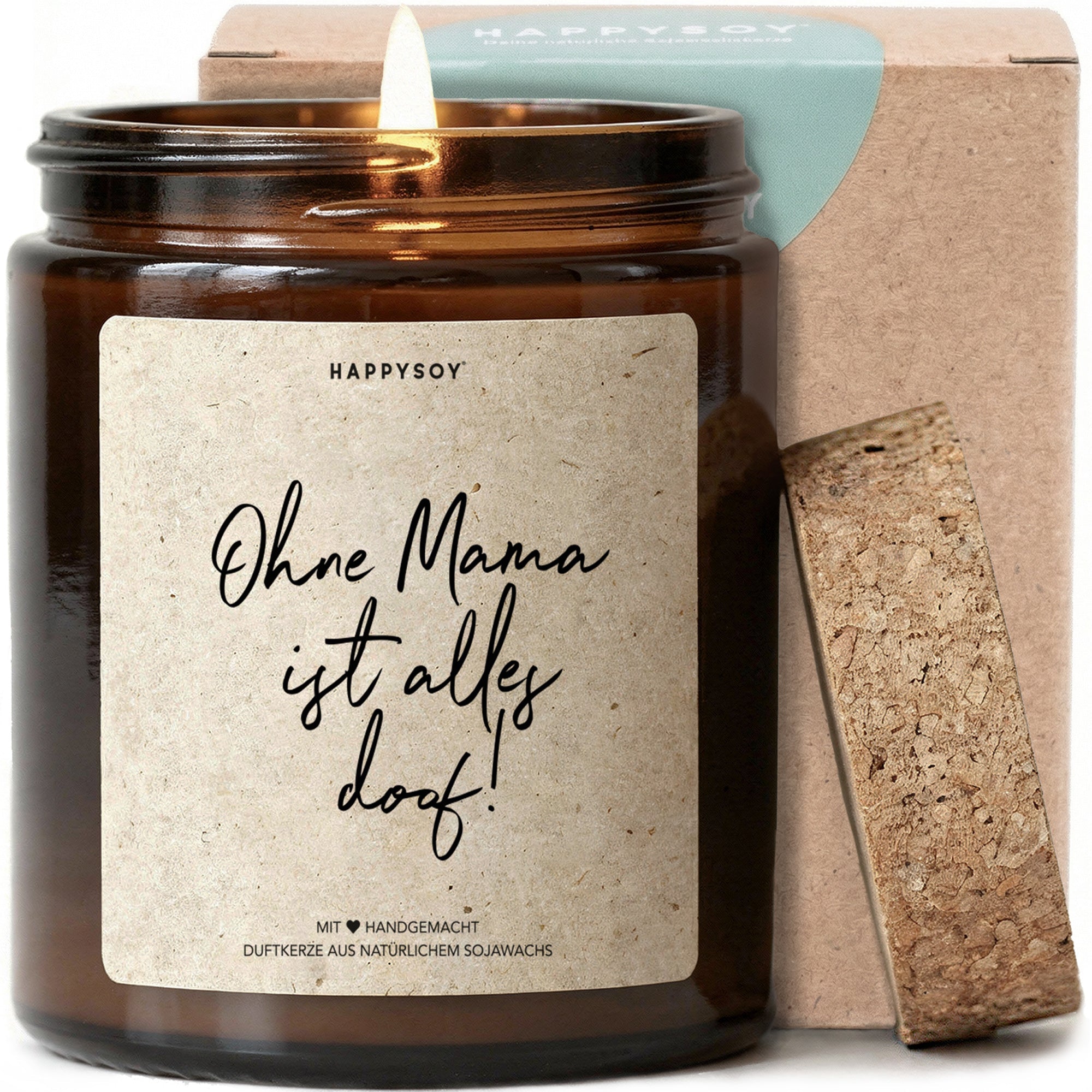 Duftkerze - Ohne Mama ist doof! alles - Happysoy®