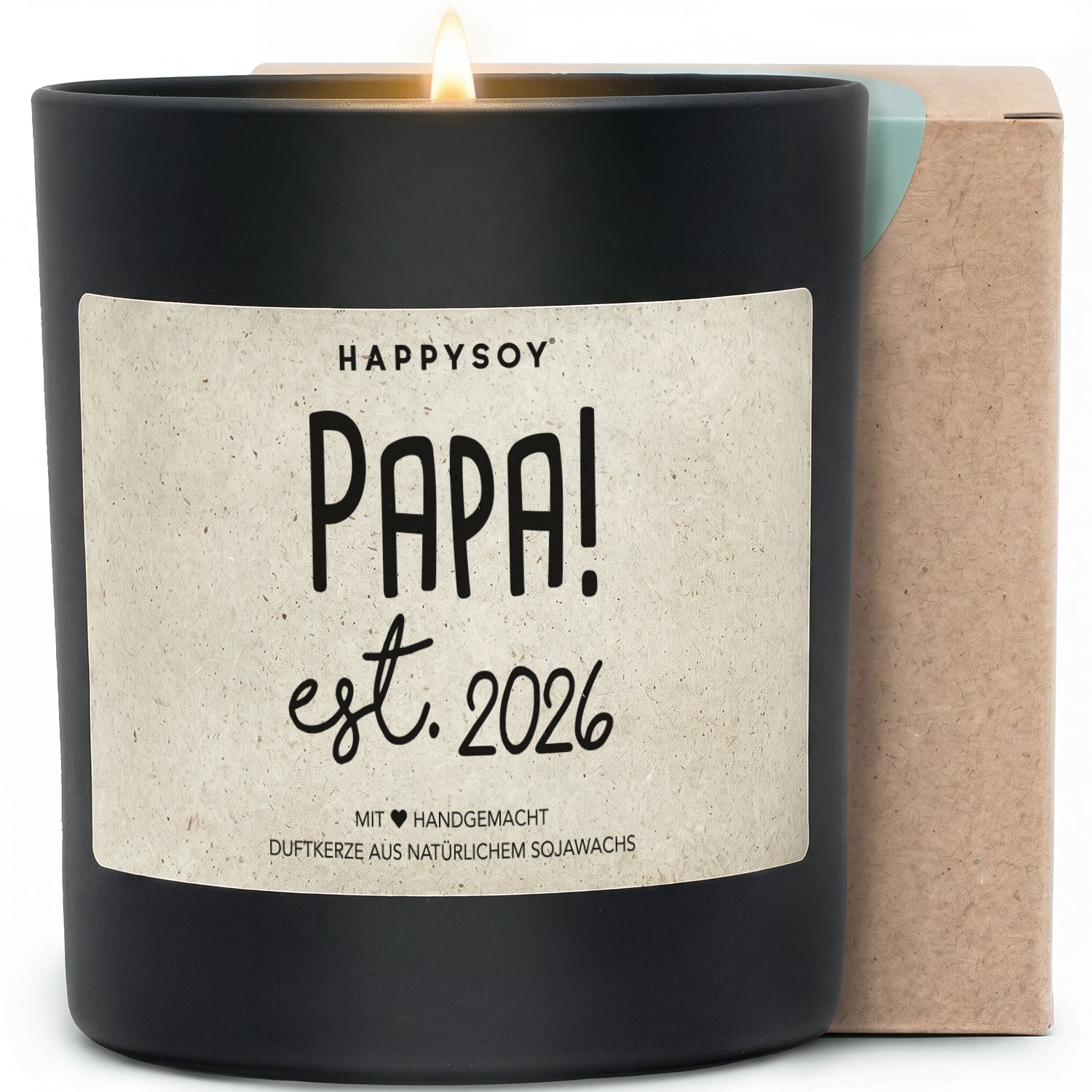 Duftkerze - Papa! est. 2026 - Happysoy®