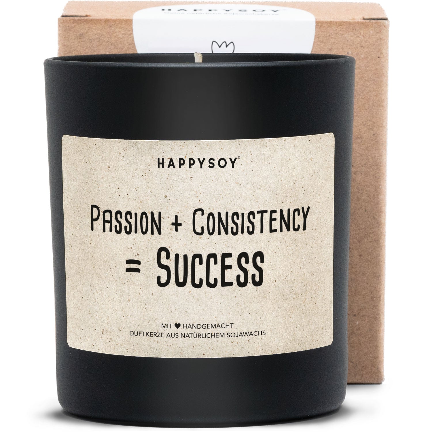 Duftkerze - Passion + Consistency = Success - Happysoy®