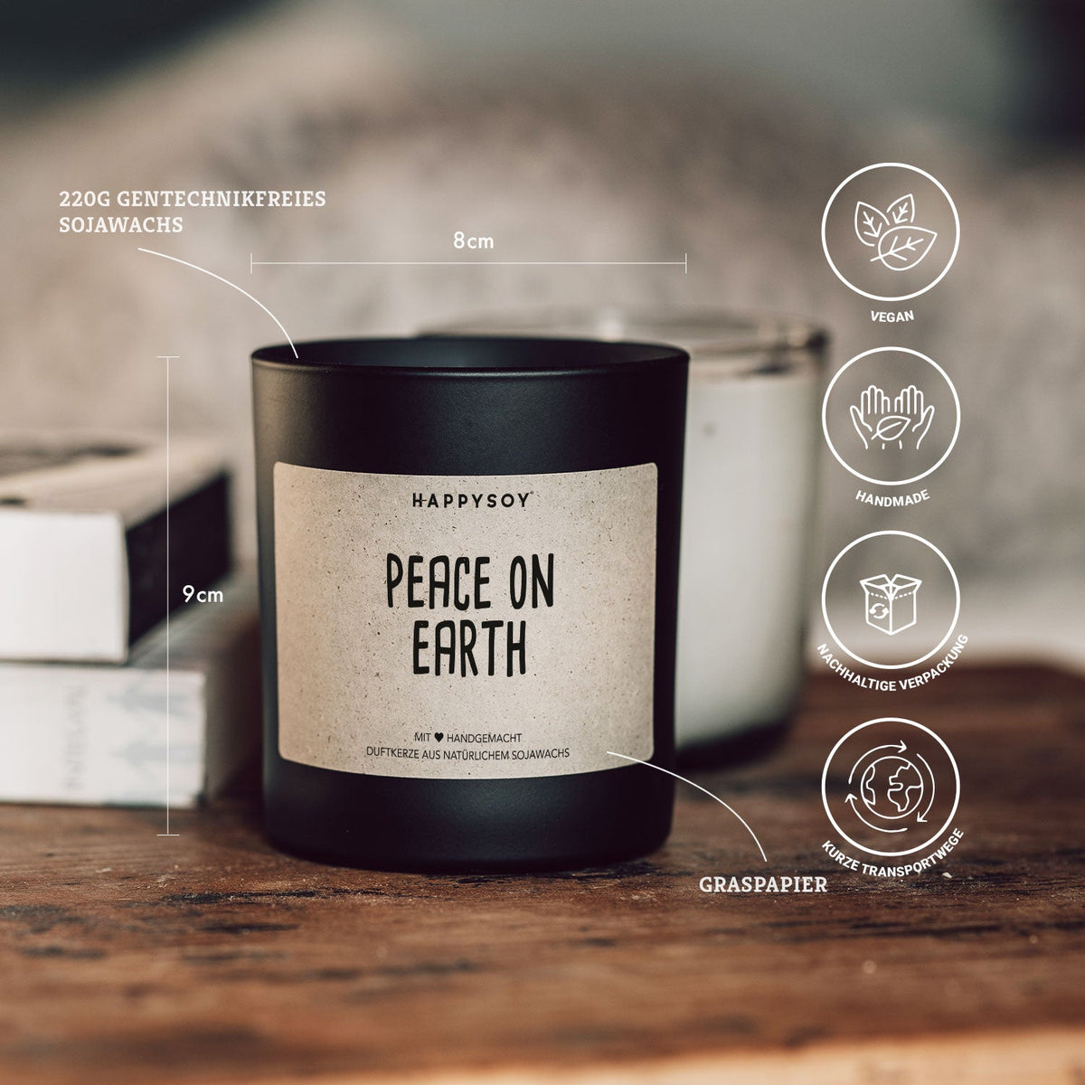 Duftkerze - Peace on earth! - Happysoy®
