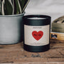 Duftkerze - PERSONALISIERBAR: Herz (mit Initialen) - Happysoy®