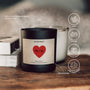 Duftkerze - PERSONALISIERBAR: Herz (mit Initialen) - Happysoy®