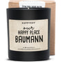 Duftkerze - PERSONALISIERBAR: Our happy place (mit Namen) - Happysoy®