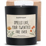 Duftkerze - PERSONALISIERBAR: Smells like your XXX are over (mit Jubiläum) - Happysoy®