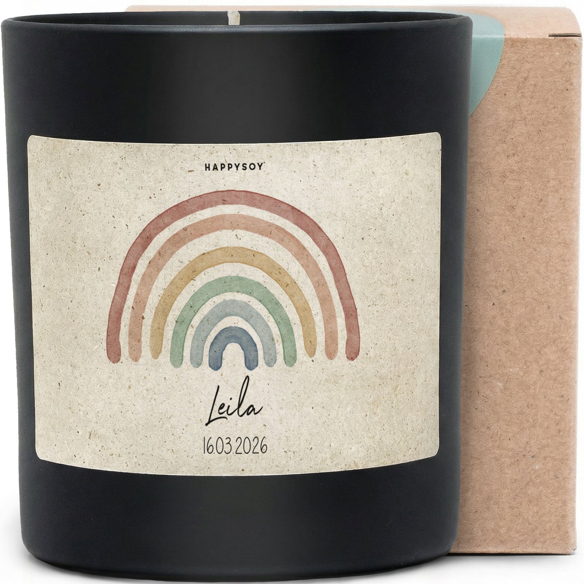 Duftkerze - Regenbogen (Personalisierbar) - Happysoy®