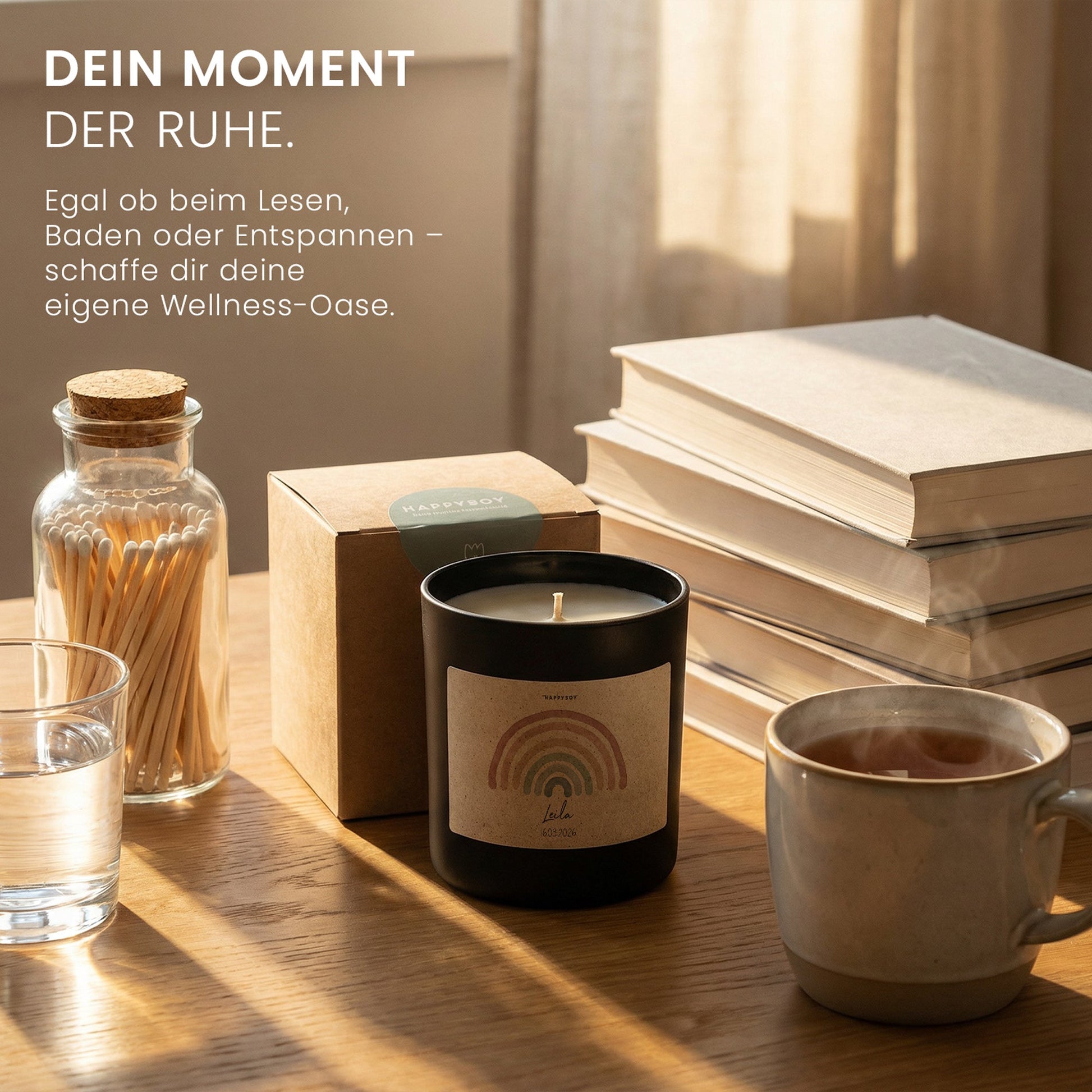 Duftkerze - Regenbogen (Personalisierbar) - Happysoy®