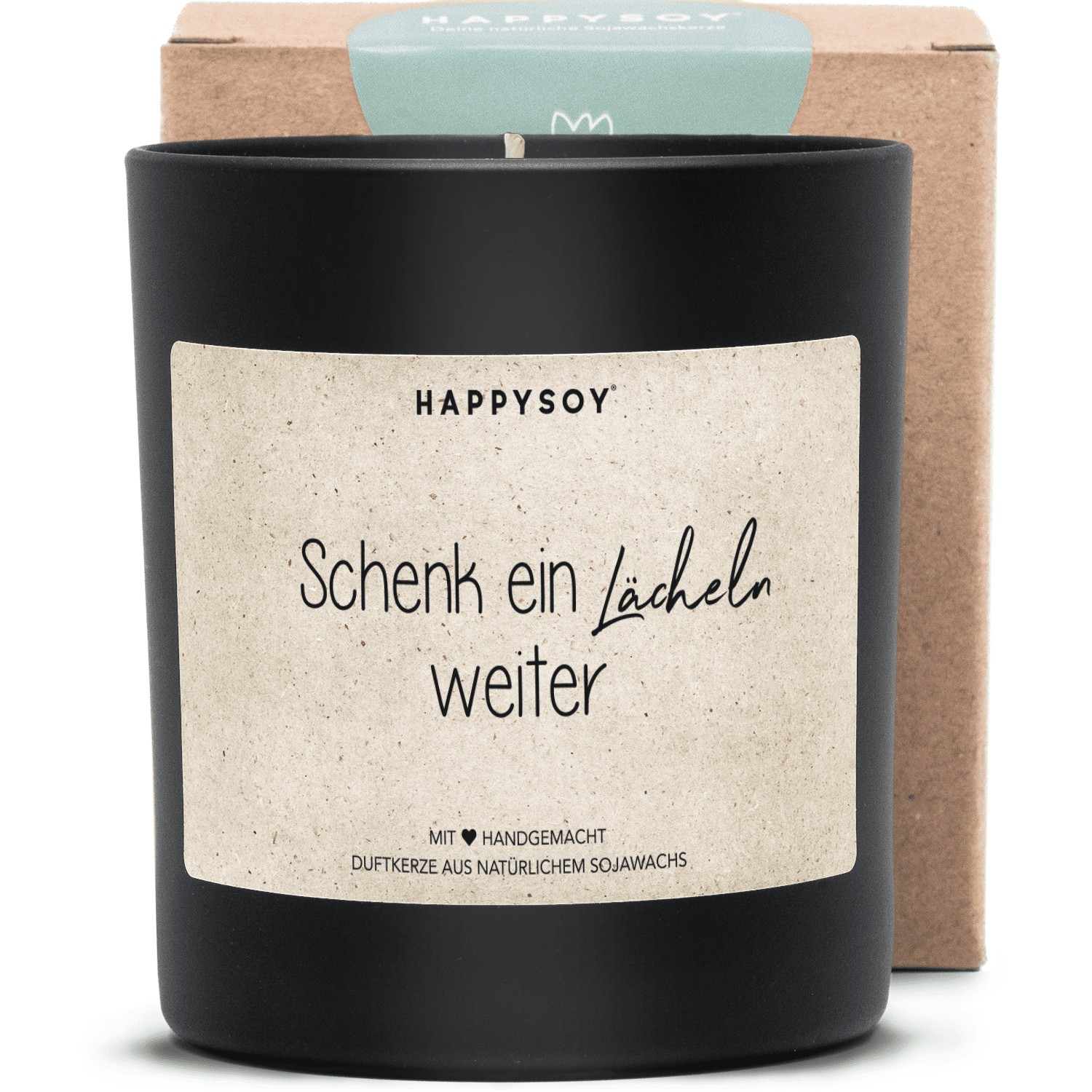Duftkerze - Schenk ein Lächeln / weiter - Happysoy®