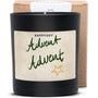 Duftkerze schwarz - Art Collection by Steffi Bauer "Advent Advent" - Happysoy®