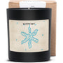 Duftkerze schwarz - Art Collection by Steffi Bauer "Blauer Stern" - Happysoy®
