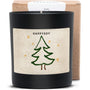 Duftkerze schwarz - Art Collection by Steffi Bauer "Christbaum" - Happysoy®