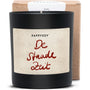 Duftkerze schwarz - Art Collection by Steffi Bauer "De staade Zeit" - Happysoy®