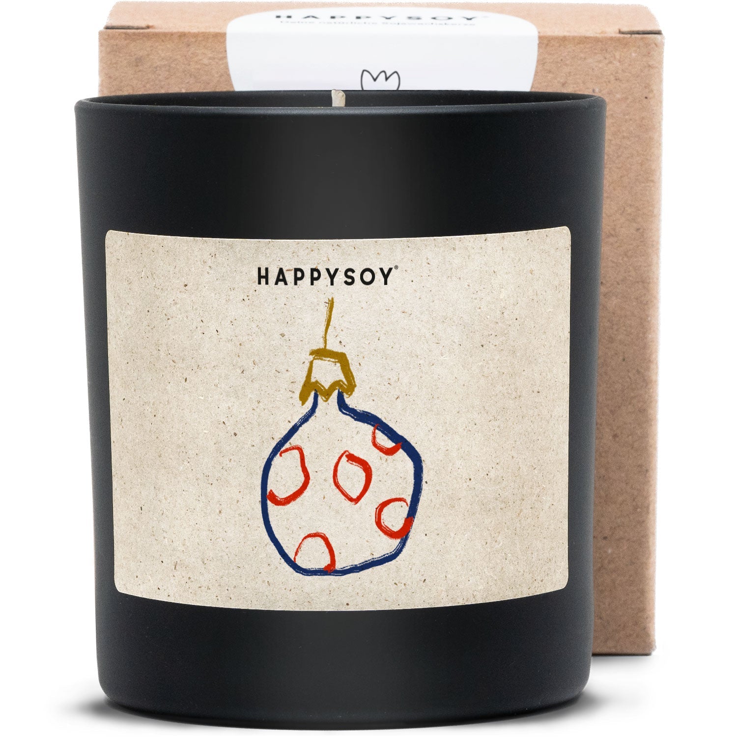 Duftkerze schwarz - Art Collection by Steffi Bauer "Kugel" - Happysoy®