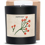 Duftkerze schwarz - Art Collection by Steffi Bauer "Rote Beeren" - Happysoy®