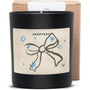 Duftkerze schwarz - Art Collection by Steffi Bauer "Schleife" - Happysoy®