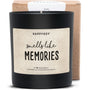 Duftkerze schwarz - Smells like memories - Happysoy®