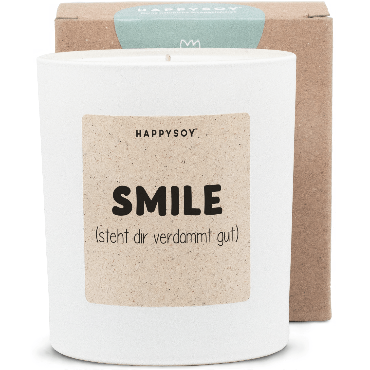 Duftkerze - smile. (steht dir verdammt gut:) - Happysoy®