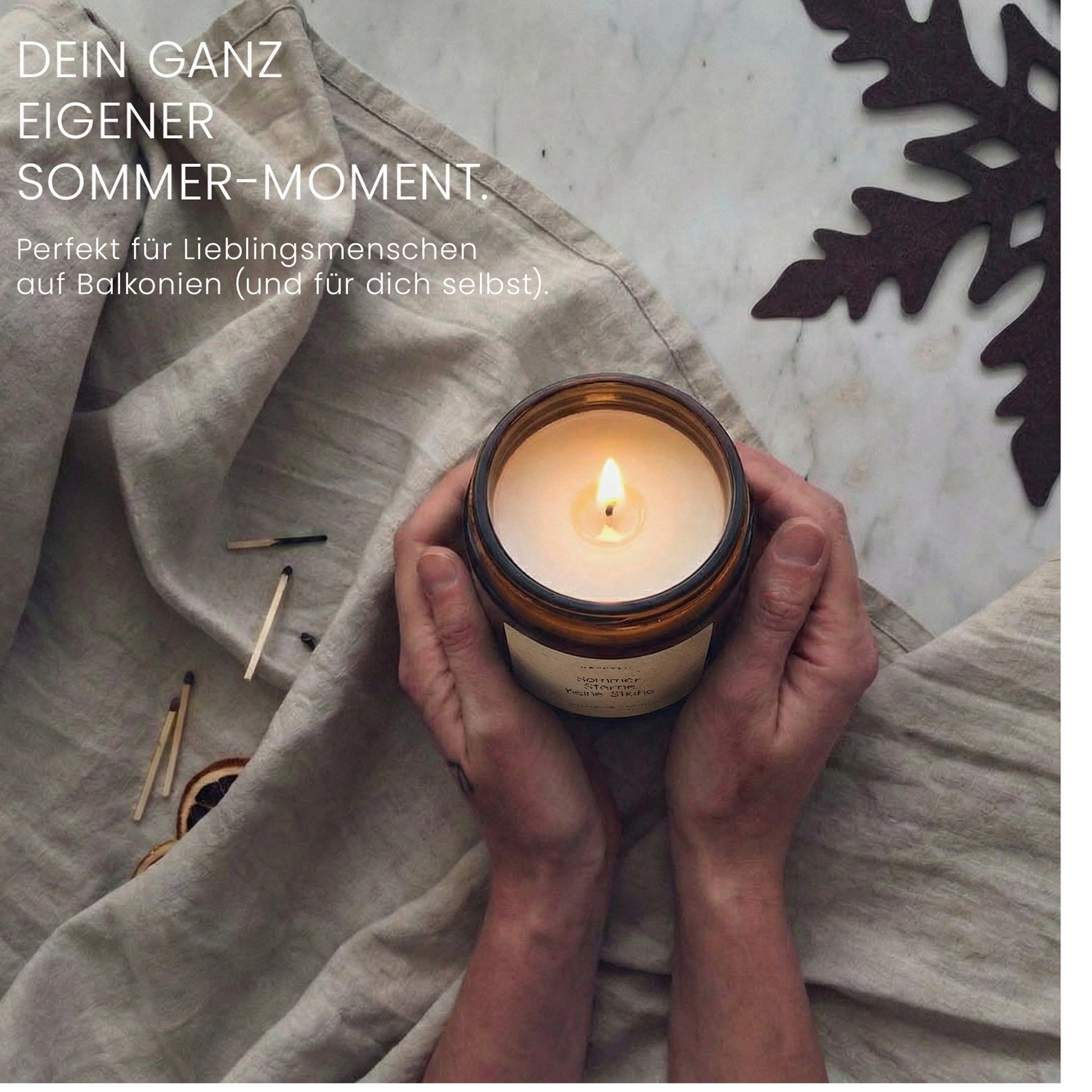 Duftkerze - Sommer. Sterne. Keine Stiche. - Happysoy®