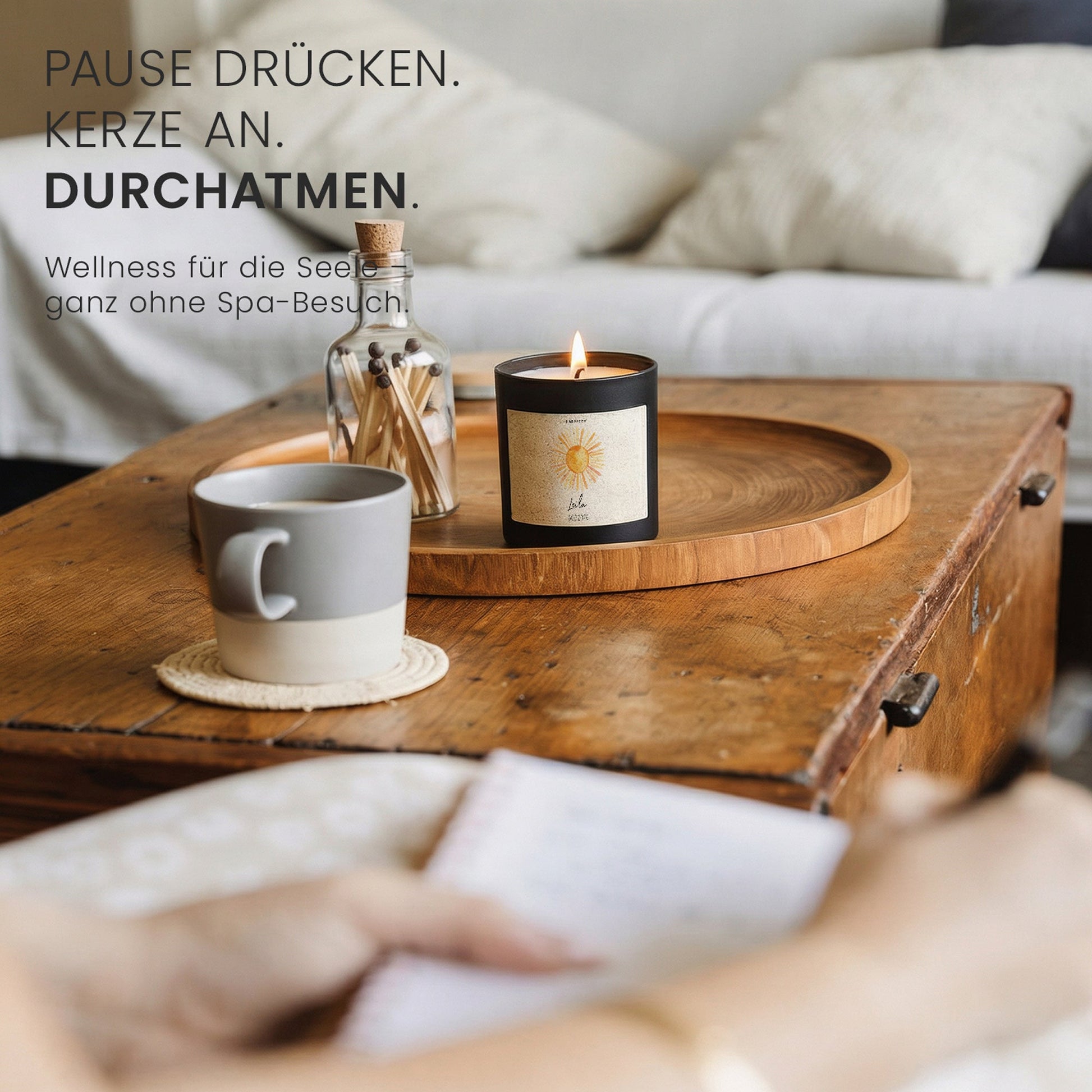 Duftkerze - Sonne (Personalisierbar) - Happysoy®
