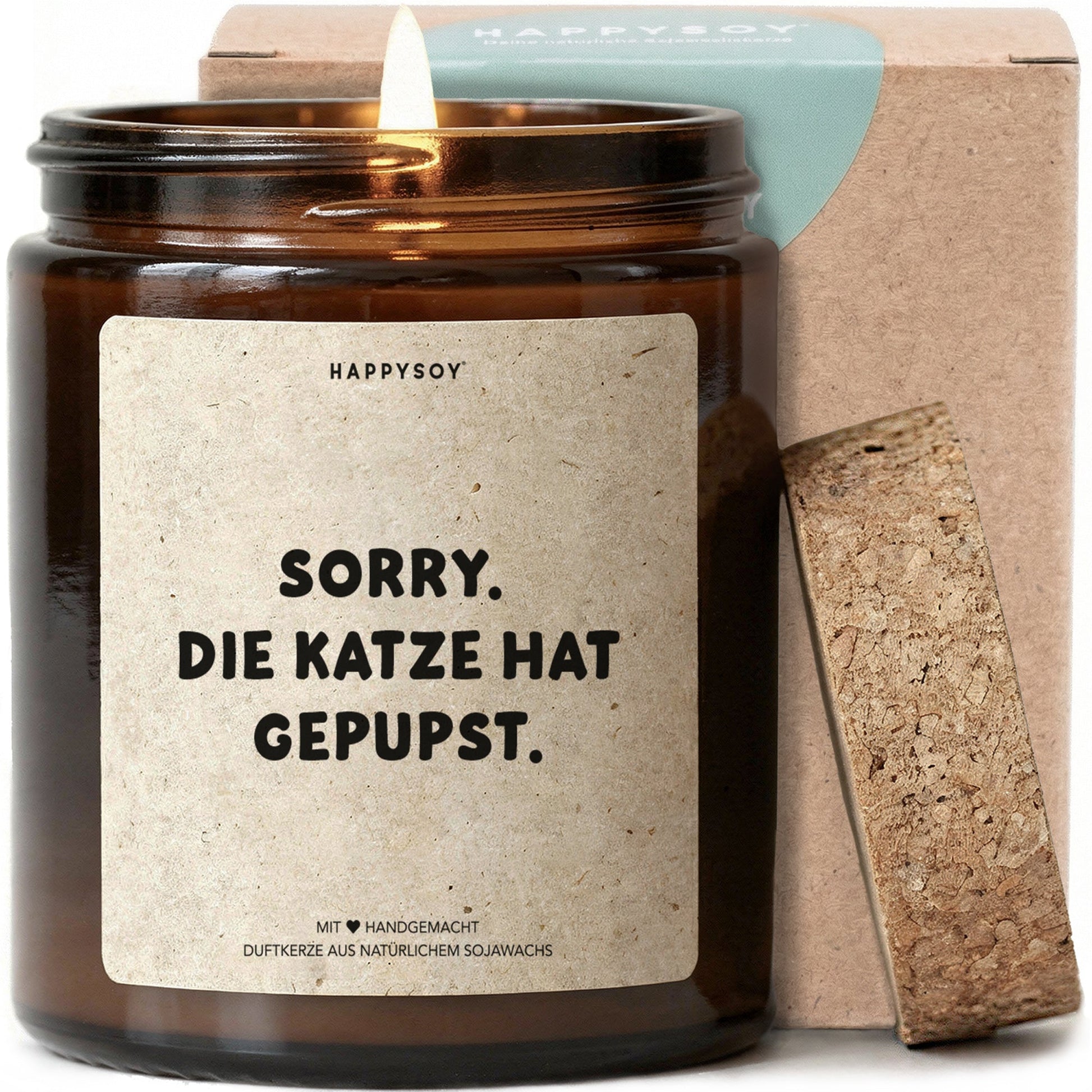 Duftkerze - SORRY. Die Katze hat gepupst. - Happysoy®
