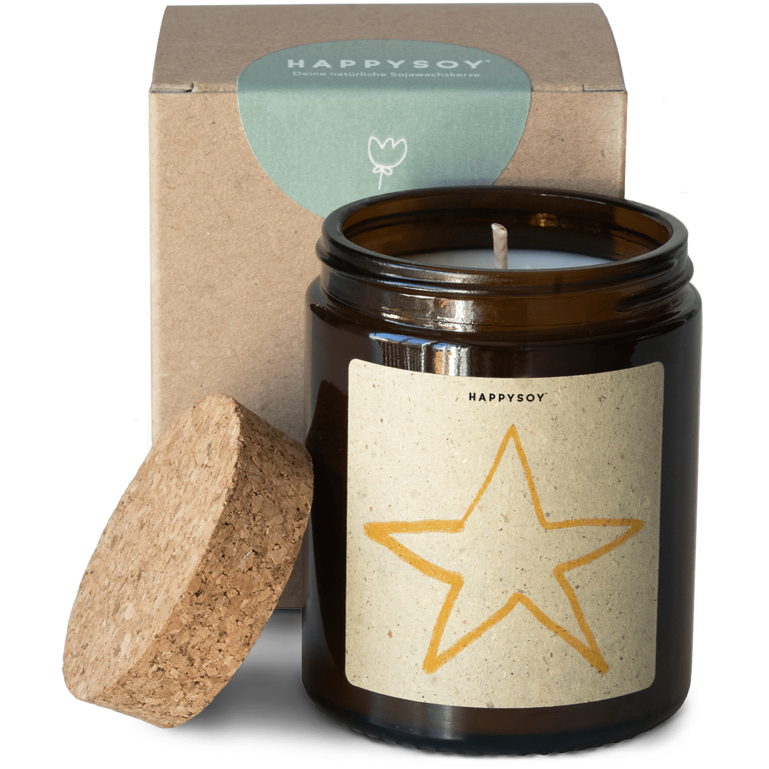 Duftkerze - Stern - Happysoy®