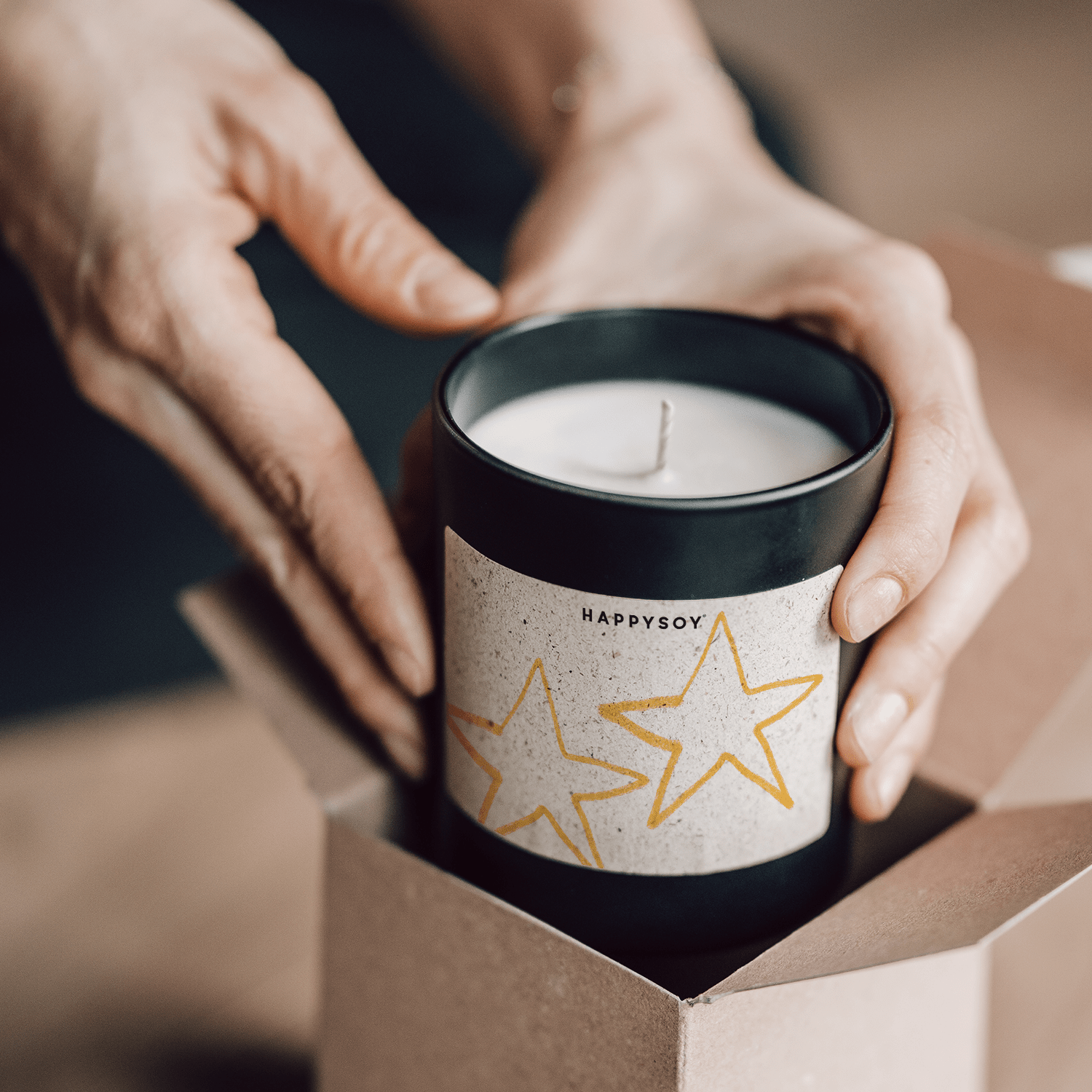 Duftkerze - Sterne - Happysoy®
