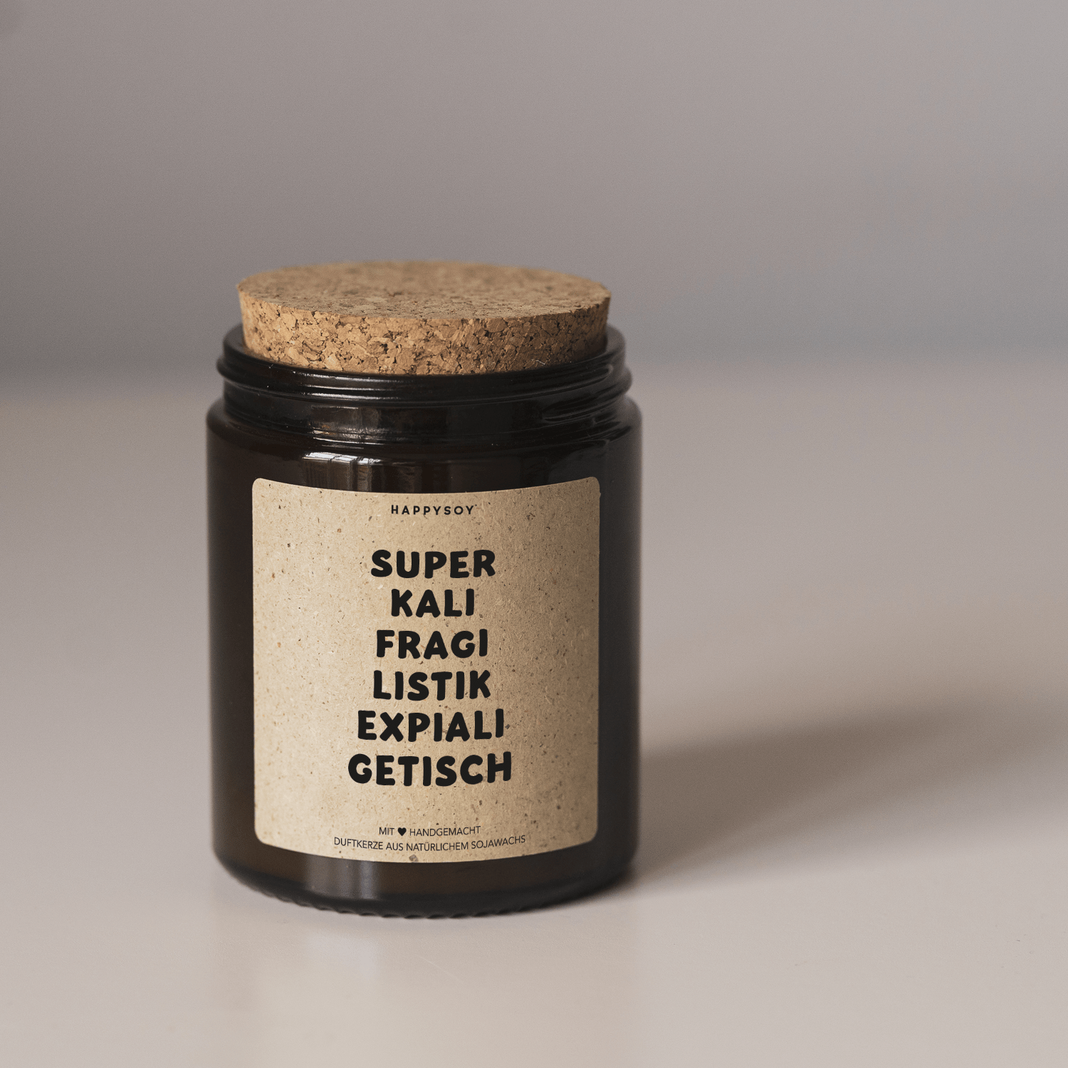 Duftkerze - SUPER KALI FRAGI LISTIK EXPIALI GETISCH - Happysoy®
