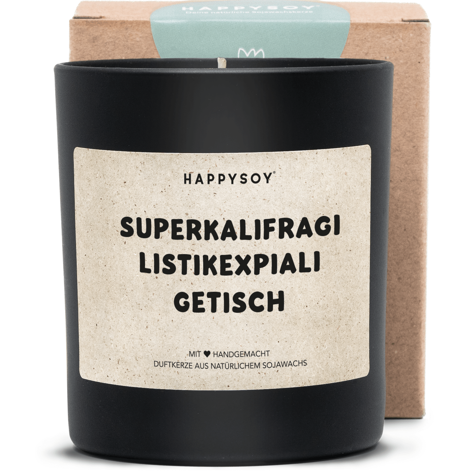 Duftkerze - SUPERKALIFRAGILISTIKEXPGETISCH - Happysoy®
