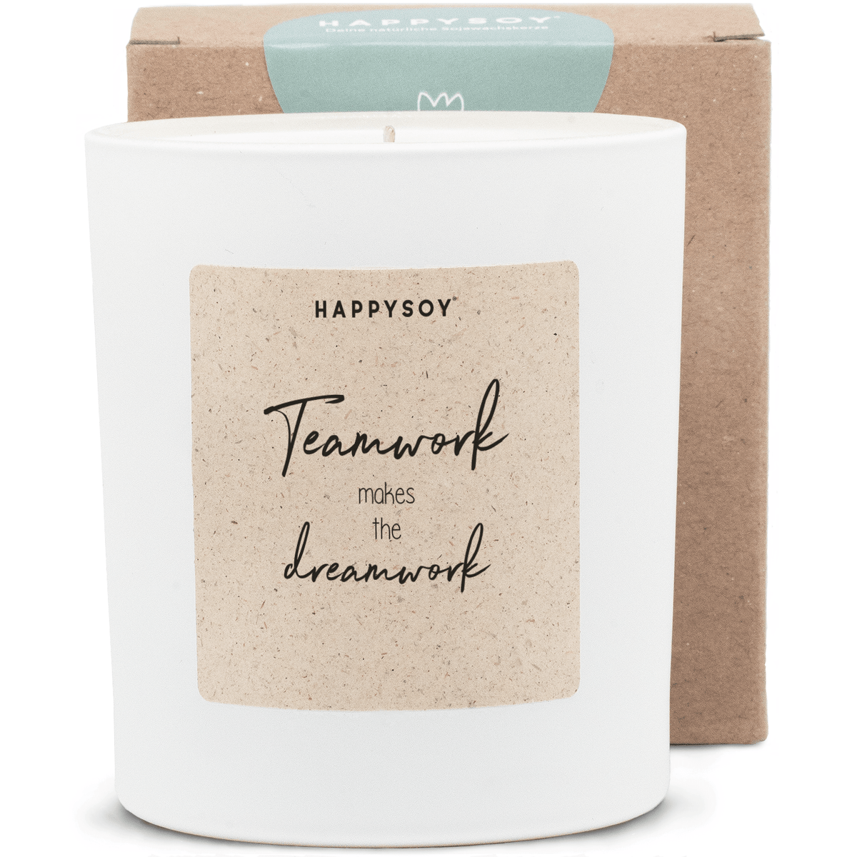 Duftkerze - Teamwork makes the dreamwork - Happysoy®