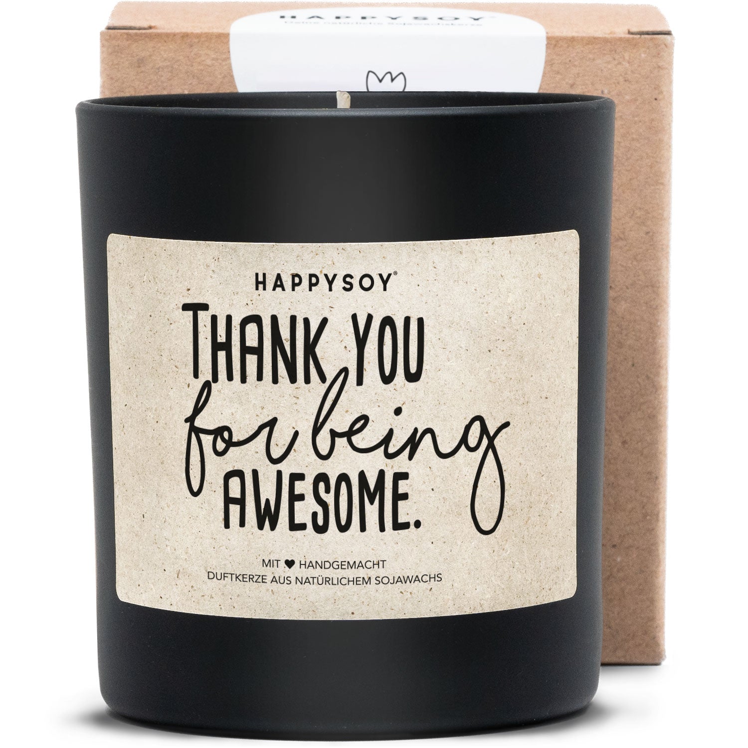 Duftkerze - Thank you for being awesome - Happysoy®