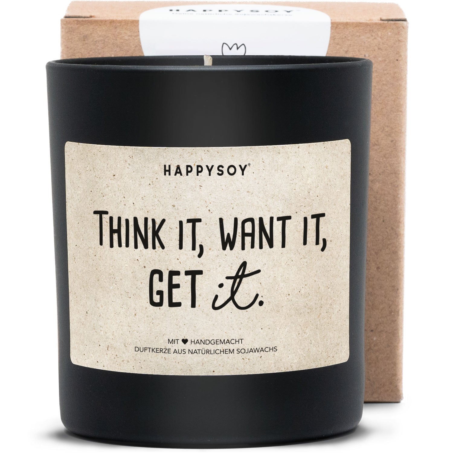 Duftkerze - Think it, want it, get it. - Happysoy®