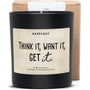 Duftkerze - Think it, want it, get it. - Happysoy®
