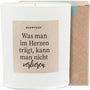 Duftkerze - Was man im Herzen trägt, kann man nicht verlieren - Happysoy®