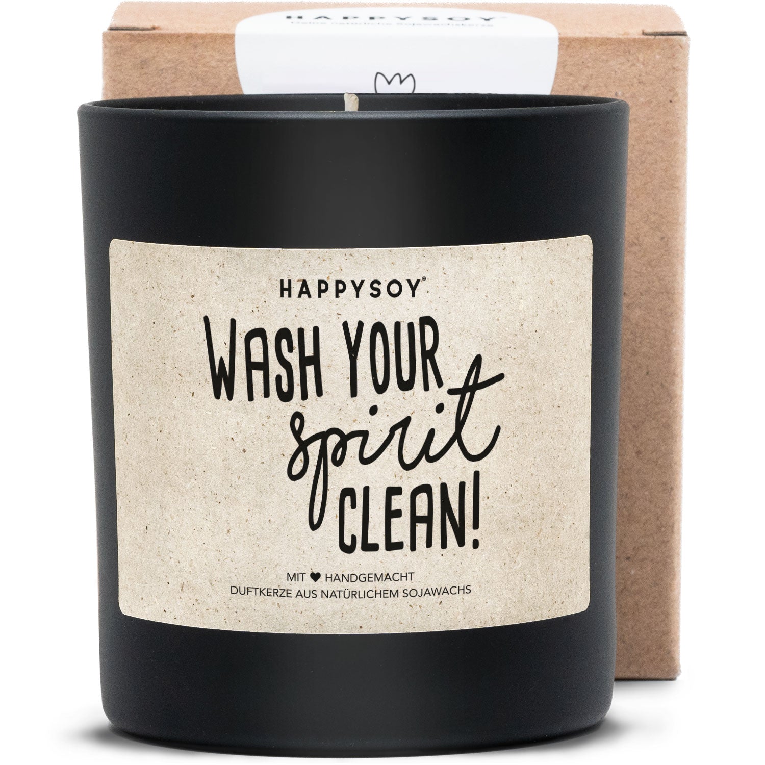 Duftkerze - Wash your spirit clean! - Happysoy®