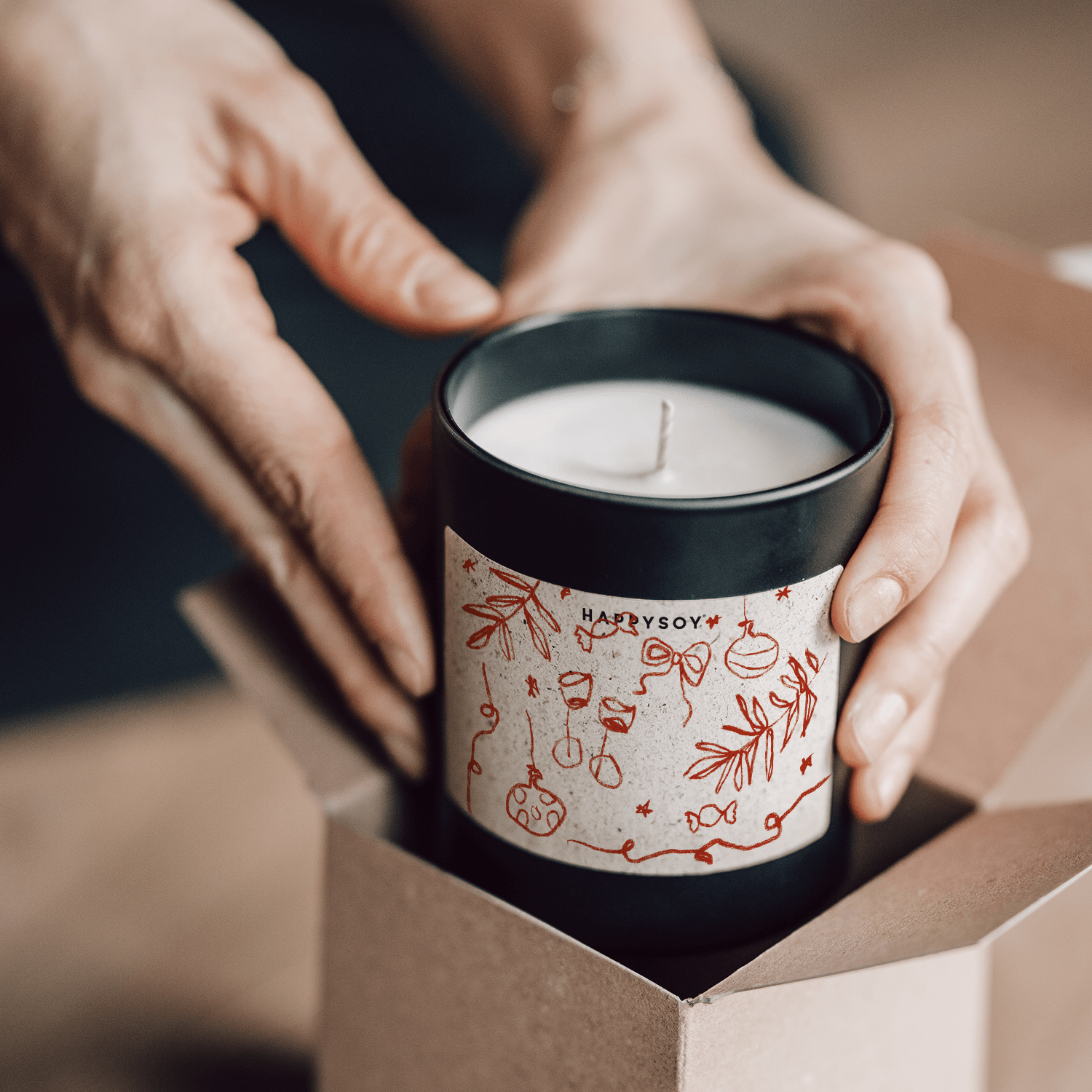 Duftkerze - Weihnachten feiern - Happysoy®