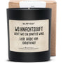 Duftkerze - Weihnachtsduft weht wie ein sanfter Wind Liebe Grüße vom Christkind! - Happysoy®