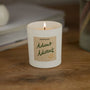 Duftkerze weiß - Art Collection by Steffi Bauer "Advent Advent" - Happysoy®