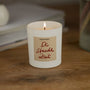 Duftkerze weiß - Art Collection by Steffi Bauer "De staade Zeit" - Happysoy®